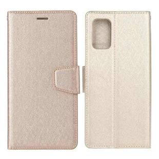 For Xiaomi Redmi K40 / K40 Pro / Mi 11i / Poco F3 Silk Texture Horizontal Flip Leather Case with Holder & Card Slots & Wallet & Photo Frame(Gold)