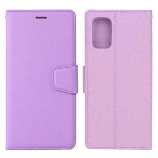 For Xiaomi Redmi Note 10 / Note 10S Silk Texture Horizontal Flip Leather Case with Holder & Card Slots & Wallet & Photo Frame(Purple)