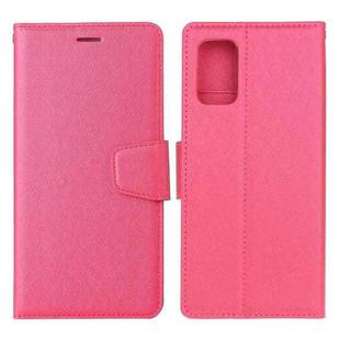 For Xiaomi Redmi Note 10 / Note 10S Silk Texture Horizontal Flip Leather Case with Holder & Card Slots & Wallet & Photo Frame(Rose Red)
