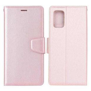 For Xiaomi Redmi Note 10 Pro / Note 10 Pro Max Silk Texture Horizontal Flip Leather Case with Holder & Card Slots & Wallet & Photo Frame(Rose Gold)