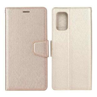 For Xiaomi Mi 10 Lite 5G Silk Texture Horizontal Flip Leather Case with Holder & Card Slots & Wallet & Photo Frame(Gold)