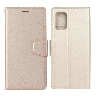 For Xiaomi Mi 10T 5G / 10T Pro 5G Silk Texture Horizontal Flip Leather Case with Holder & Card Slots & Wallet & Photo Frame(Gold)