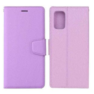 For Xiaomi Mi 10T 5G / 10T Pro 5G Silk Texture Horizontal Flip Leather Case with Holder & Card Slots & Wallet & Photo Frame(Purple)