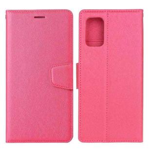 For Xiaomi Mi 10T 5G / 10T Pro 5G Silk Texture Horizontal Flip Leather Case with Holder & Card Slots & Wallet & Photo Frame(Rose Red)