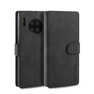 For Huawei Mate 30 Pro DG.MING Retro Oil Side Horizontal Flip Case with Holder & Card Slots & Wallet(Black)
