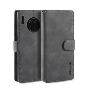 For Huawei Mate 30 Pro DG.MING Retro Oil Side Horizontal Flip Case with Holder & Card Slots & Wallet(Grey)