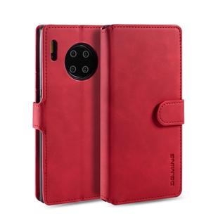 For Huawei Mate 30 Pro DG.MING Retro Oil Side Horizontal Flip Case with Holder & Card Slots & Wallet(Red)
