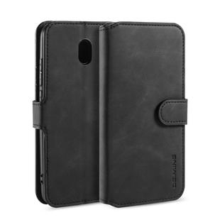 For Xiaomi Redmi 8A DG.MING Retro Oil Side Horizontal Flip Case with Holder & Card Slots & Wallet(Black)