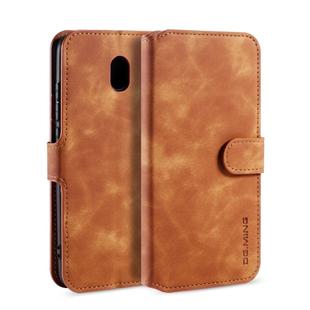 For Xiaomi Redmi 8A DG.MING Retro Oil Side Horizontal Flip Case with Holder & Card Slots & Wallet(Brown)