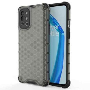 For OnePlus 9R Shockproof Honeycomb PC + TPU Case(Black)