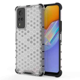 For vivo Y51 (2020 Indian Version) Shockproof Honeycomb PC + TPU Case(White)