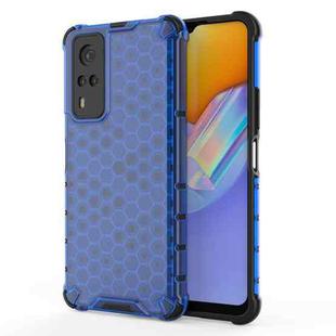 For vivo Y51 (2020 Indian Version) Shockproof Honeycomb PC + TPU Case(Blue)