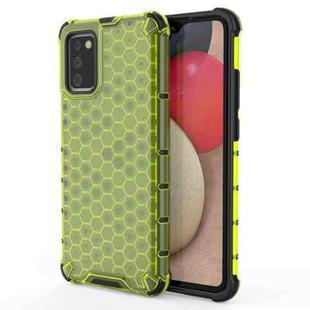 For Samsung Galaxy A02s (EU Version) Shockproof Honeycomb PC + TPU Case(Green)