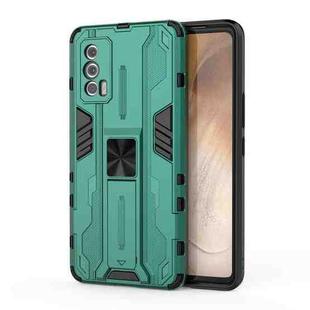 For vivo iQOO Neo5 Supersonic PC + TPU Shock-proof Case with Holder(Green)