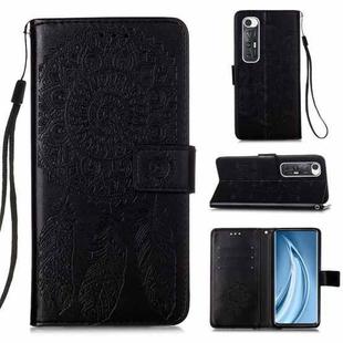 For Xiaomi Mi 10S Dream Catcher Printing Horizontal Flip Leather Case with Holder & Card Slots & Wallet & Lanyard(Black)