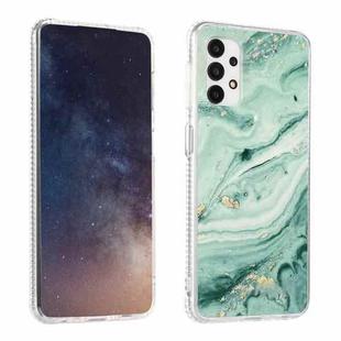 For Samsung Galaxy A32 5G Gold Sands Dual-side IMD Marble Pattern Acrylic + TPU Shockproof Case(Sands Green)