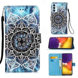 For Samsung Galaxy A82 5G Colored Drawing Pattern Plain Weave Horizontal Flip Leather Case with Holder & Card Slot & Wallet & Lanyard(Undersea Mandala)
