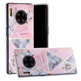 For Huawei Mate 30 Hot Stamping Geometric Marble IMD Craft TPU Protective Case(Rhombus)