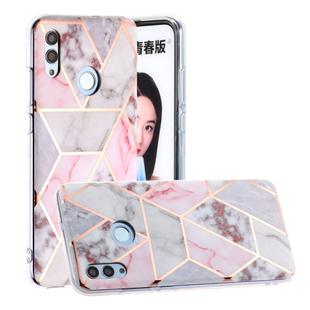 For Huawei Honor 10 Lite Hot Stamping Geometric Marble IMD Craft TPU Protective Case(Hexagon)