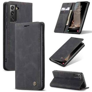 For Samsung Galaxy S21 FE CaseMe 013 Multifunctional Horizontal Flip Leather Case, with Card Slot & Holder & Wallet(Black)