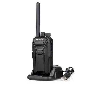 RETEVIS RT27 0.5W EU Frequency 446MHz 16CHS FRS Two Way Radio Handheld Walkie Talkie, EU Plug(Black)