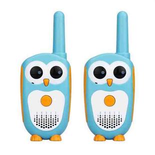 1 Pair RETEVIS RT30 0.5W EU Frequency 446.09375MHz 1CH Owl Shape Children Handheld Walkie Talkie(Sky Blue)