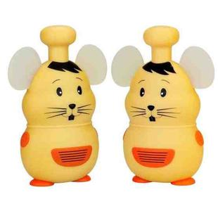 1 Pair RETEVIS RT30M 0.5W US Frequency FRS467 1CH Mouse Shape Children Handheld Walkie Talkie(Yellow)