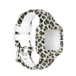 For Garmin Vivofit JR3 Silicone Printing Watch Band(Leopard)