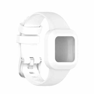 For Garmin Vivofit JR3 Silicone Pure Color Watch Band(White)