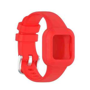 For Garmin Vivofit JR3 Silicone Pure Color Watch Band(Red)