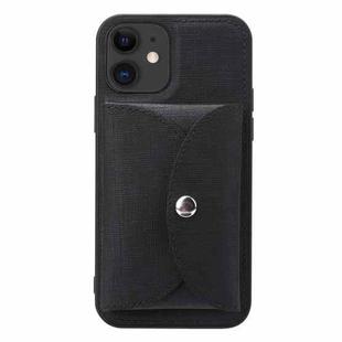 For iPhone 12 mini ViLi T Series TPU + PU Woven Fabric Magnetic Protective Case with Wallet (Black)