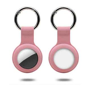 Silicone Case with Keychain Ring for AirTag(Pink)