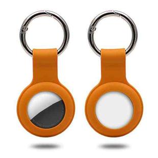 Silicone Case with Keychain Ring for AirTag(Yellow)