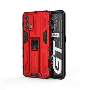 For OPPO Realme GT Supersonic PC + TPU Shock-proof Protective Case with Holder(Red)