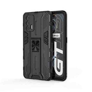For OPPO Realme GT Supersonic PC + TPU Shock-proof Protective Case with Holder(Black)