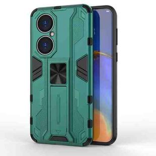 For Huawei P50 Supersonic PC + TPU Shock-proof Protective Case with Holder(Green)
