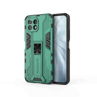 For Xiaomi Mi 11 Lite Supersonic PC + TPU Shock-proof Protective Case with Holder(Green)