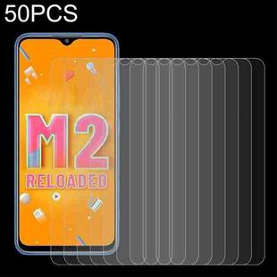 For Xiaomi Poco M2 Reloaded 50 PCS 0.26mm 9H 2.5D Tempered Glass Film