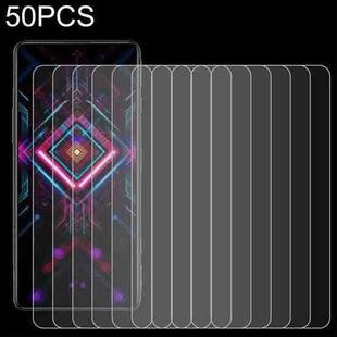 For Xiaomi 12T / 12T Pro / Redmi K40 Gaming / K50 Gaming / K50 Pro / K50 Ultra 50pcs 0.26mm 9H 2.5D Tempered Glass Film
