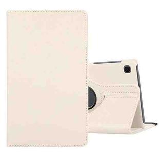 For Samsung Galaxy A7 Lite T220 360 Degree Rotation Litchi Texture Flip Leather Case with Holder(White)
