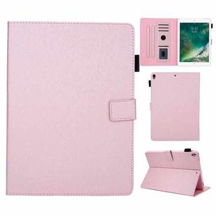 Hair Silky Texture Solid Color Horizontal Flip Leather Case with Holder & Card Slots & Photo Frame & Anti-Skid Strip For iPad Pro 10.5 inch (2017) / (2019)(Rose Gold)