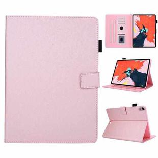 Hair Silky Texture Solid Color Horizontal Flip Leather Case with Holder & Card Slots & Photo Frame & Anti-Skid Strip For iPad Pro 11 inch(Rose Gold)