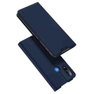 For Motorola Moto E7 Power DUX DUCIS Skin Pro Series Horizontal Flip PU + TPU Leather Case with Holder & Card Slots(Blue)