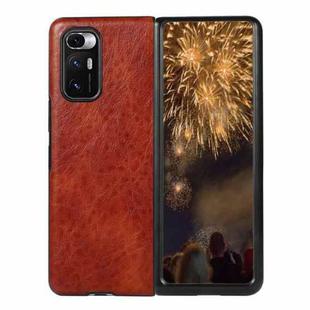 For Xiaomi Mi Mix Fold Crazy Horse Texture Leather Protective Case(Brown)