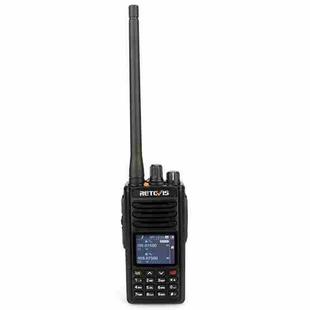 RETEVIS RT52 136-174MHz+400-470MHz 4000CHS Digital Dual Band Two Way Radio Handheld Walkie Talkie with GPS Function(Black)