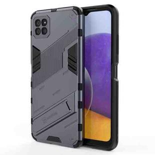 For Samsung Galaxy A22 5G Punk Armor 2 in 1 PC + TPU Shockproof Case with Invisible Holder(Grey)
