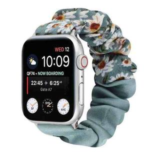 Butterfly Pattern Hair Ring Cloth Watch Band For Apple Watch Ultra 49mm / Series 8&7 45mm / SE 2&6&SE&5&4 44mm / 3&2&1 42mm(D)