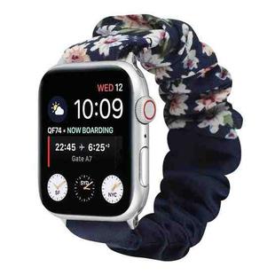 Butterfly Pattern Hair Ring Cloth Watch Band For Apple Watch Ultra 49mm / Series 8&7 45mm / SE 2&6&SE&5&4 44mm / 3&2&1 42mm(M)