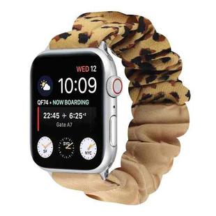 Butterfly Pattern Hair Ring Cloth Watch Band For Apple Watch Series 7 41mm / 6 & SE & 5 & 4 40mm / 3 & 2 & 1 38mm(G)