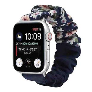 Butterfly Pattern Hair Ring Cloth Watch Band For Apple Watch Series 8&7 41mm / SE 2&6&SE&5&4 40mm / 3&2&1 38mm(M)